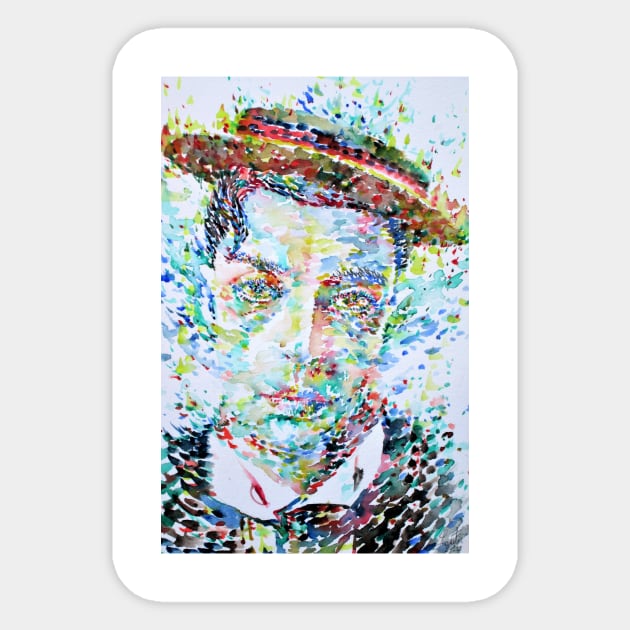 BUSTER KEATON watercolor portrait .1 Sticker by lautir